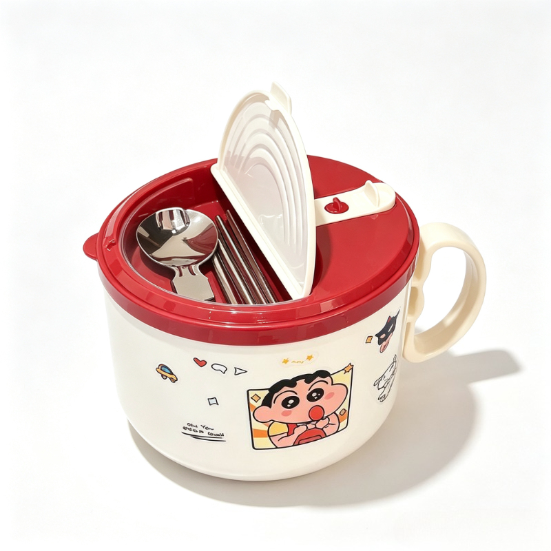 Dim Sum Basket - クレヨンしんちゃん漫画インスタントラーメンボウルかわいい学生家庭用携帯スープボウル食器アニメ周辺機器卸売