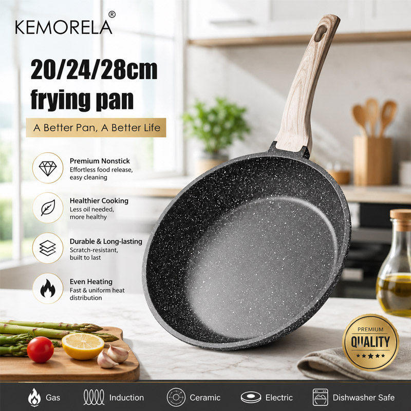 Mini Pancake Griddle - ノンスティックフライパン 20/24/28cm 家庭用ステーキフライパン パンケーキ PFOAフリー IH対応