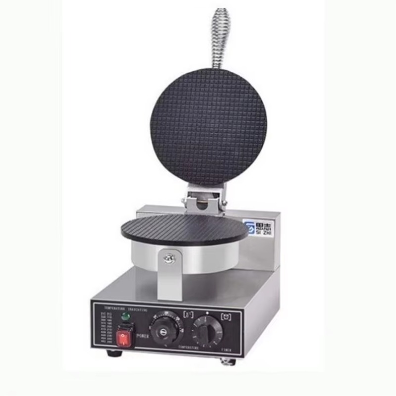 Waffle Cone Maker - TEBAK工場スナックマシン電気ワッフル製造機アイスクリームコーンメーカー業務用耐久性ノンスティックエッグロールクレープパン