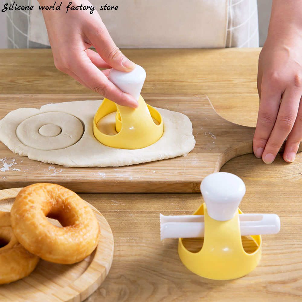 Donut Mold Silicone - シリコン製ワールドデザートパン・パティスリーベーキングツール、フードクッキーケーキドーナツ型、キッチンカッター、DIYステンシル、ドーナツメーカー型
