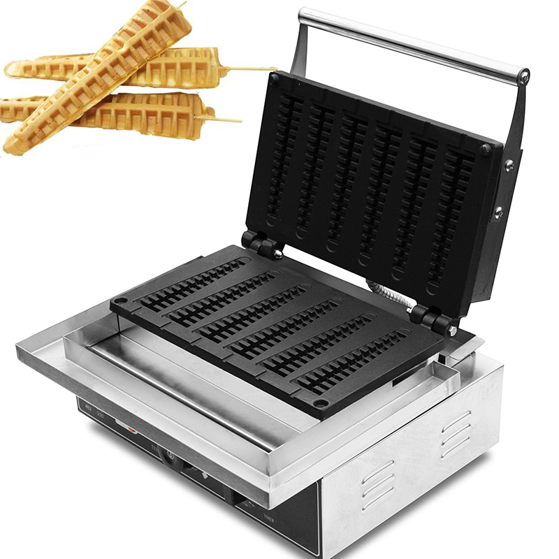 Mini Pancake Griddle - HPH2O 電気ワッフルメーカーマシン ロリーワッフル パインツリー型 6個用 ワッフルアイロン