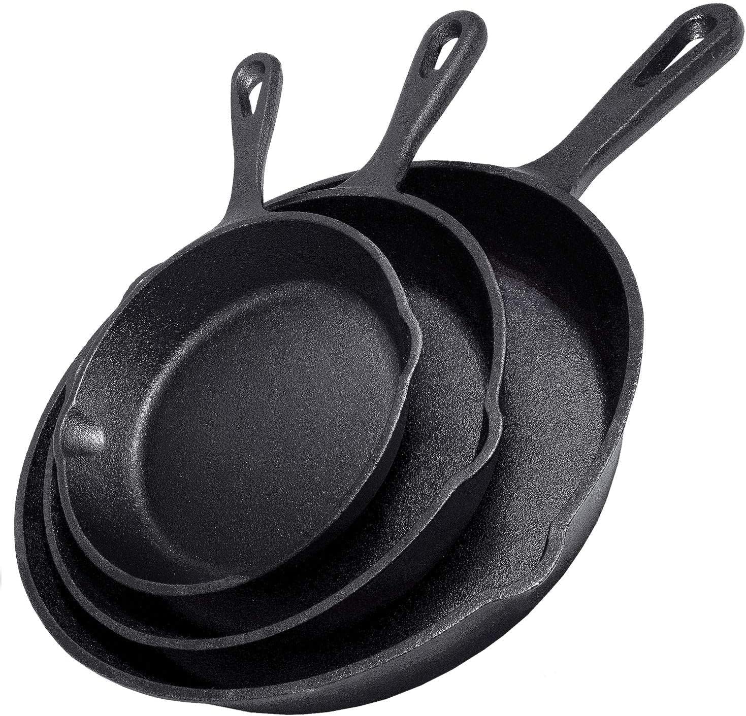 Mini Pancake Griddle - 14/16/20cm 鋳鉄製フライパン ノンスティック オムレツ パンケーキ用朝食パン IH対応