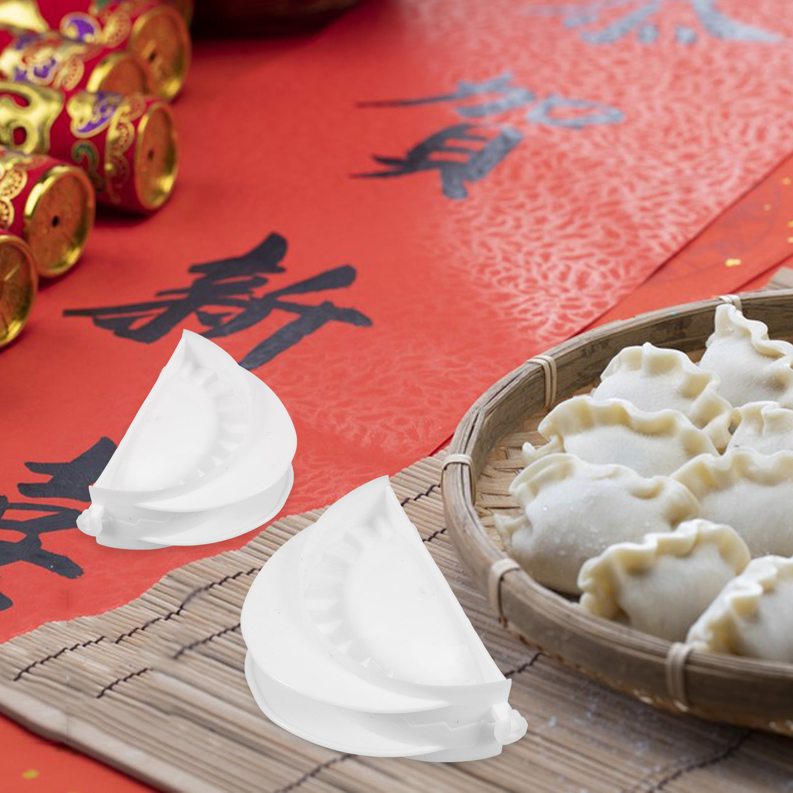 4個入り餃子メーカーセット PP素材 中華餃子メーカー ワン - Dumpling Press Set のレビューと価格