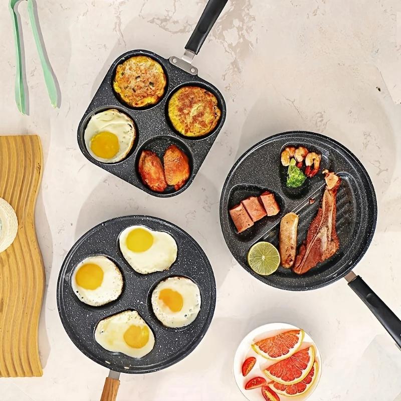 ノンスティック多穴エッグバーガーパンケーキパン高熱伝導性調理 - Mini Pancake Griddle のレビューと価格