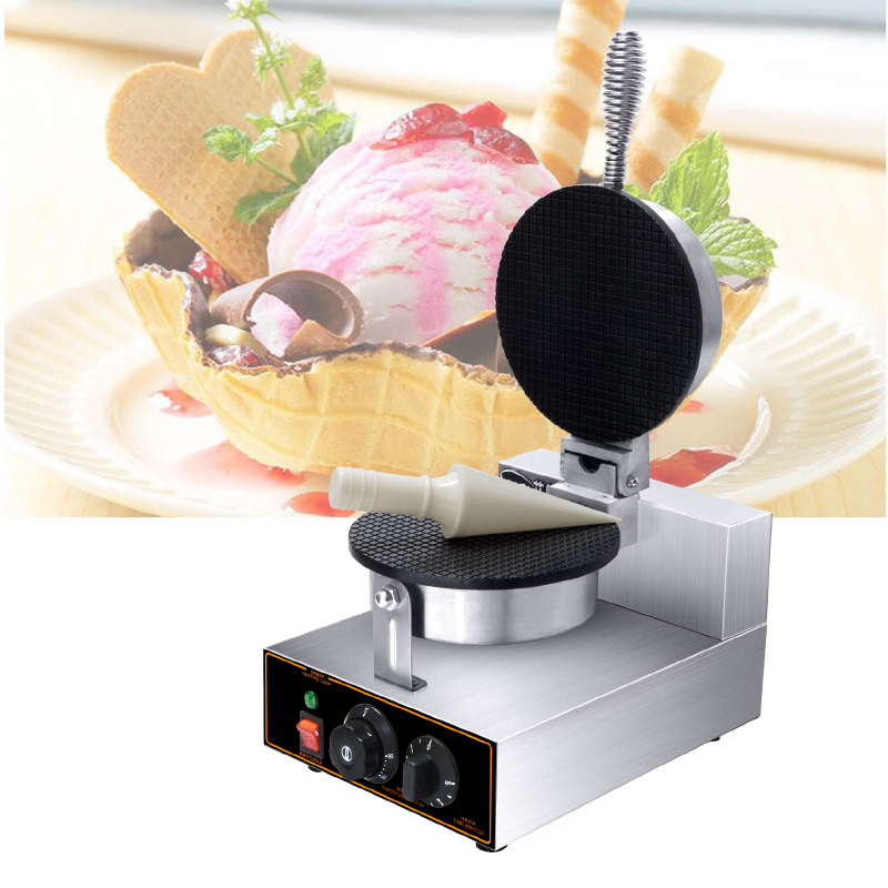 家庭用朝食コーンマシン、アイスクリームコーン、電気ベーキング - Waffle Cone Maker のレビューと価格