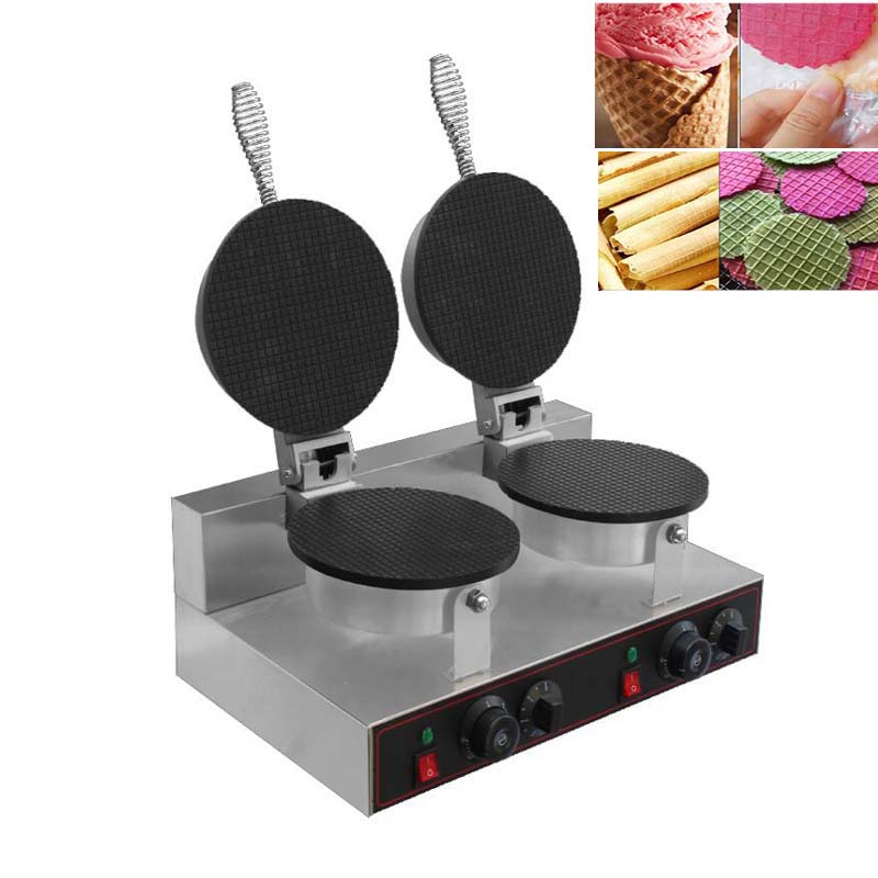 家庭用朝食コーンマシン、アイスクリームコーン、電気ベーキング - Waffle Cone Maker のレビューと価格
