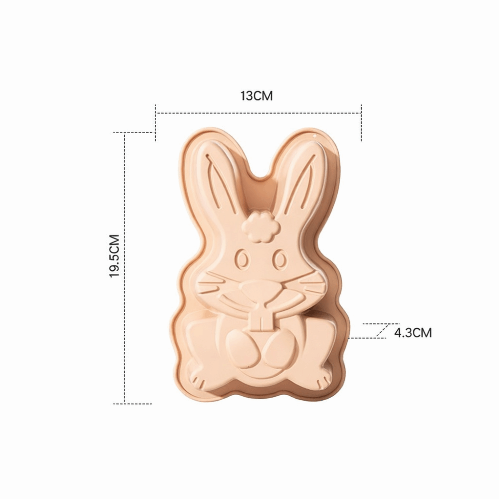 耐熱性イースターエッグバニーモールド食品グレードシリコンイー - Bunny Cake Mold のレビューと価格