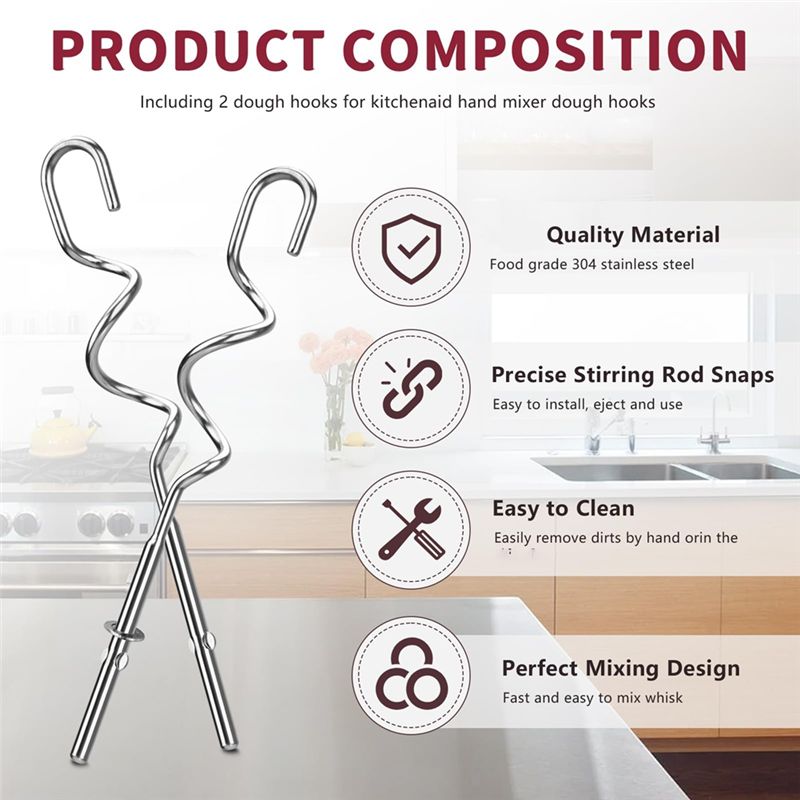 A23E-ハンドミキサー用生地フック キッチンエイドハンドミ - Kitchenaid Mixer Hand Mixer のレビューと価格