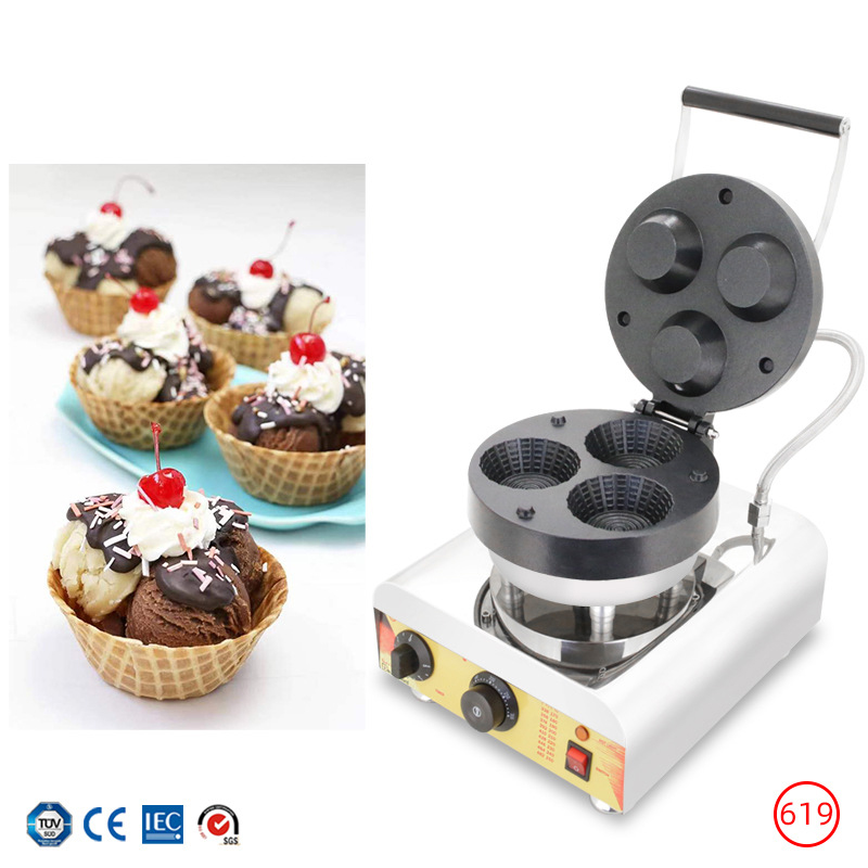 業務用3穴アイスクリームワッフルコーンメーカー、アイスクリー - Waffle Cone Maker のレビューと価格