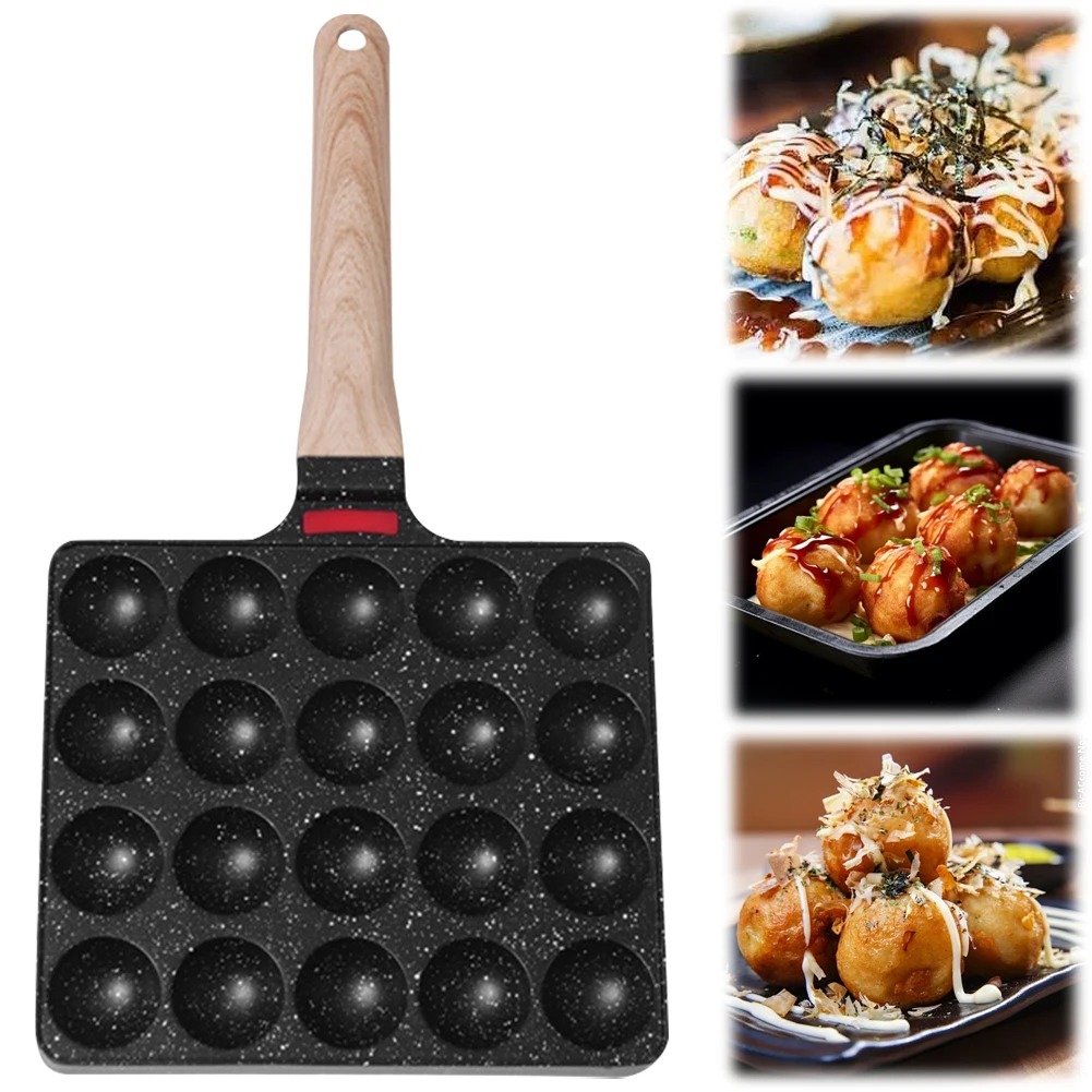 たこ焼きパン 20 型たこ焼きメーカースキレットアルミ合金テ - Takoyaki Grill Plate のレビューと価格