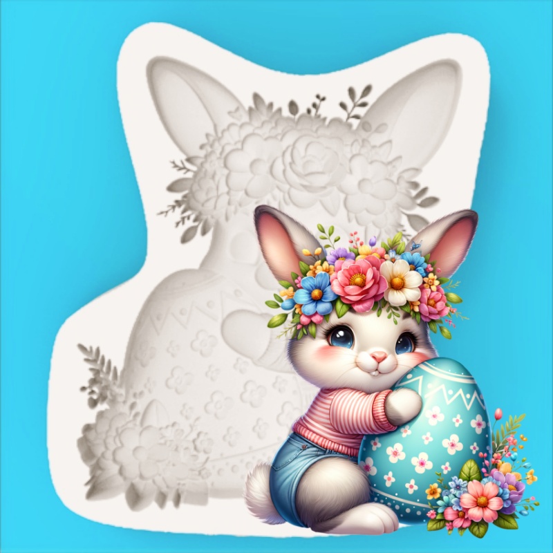 イースターリースバニーシリコン製ベーキングモールド、イースタ - Bunny Cake Mold のレビューと価格