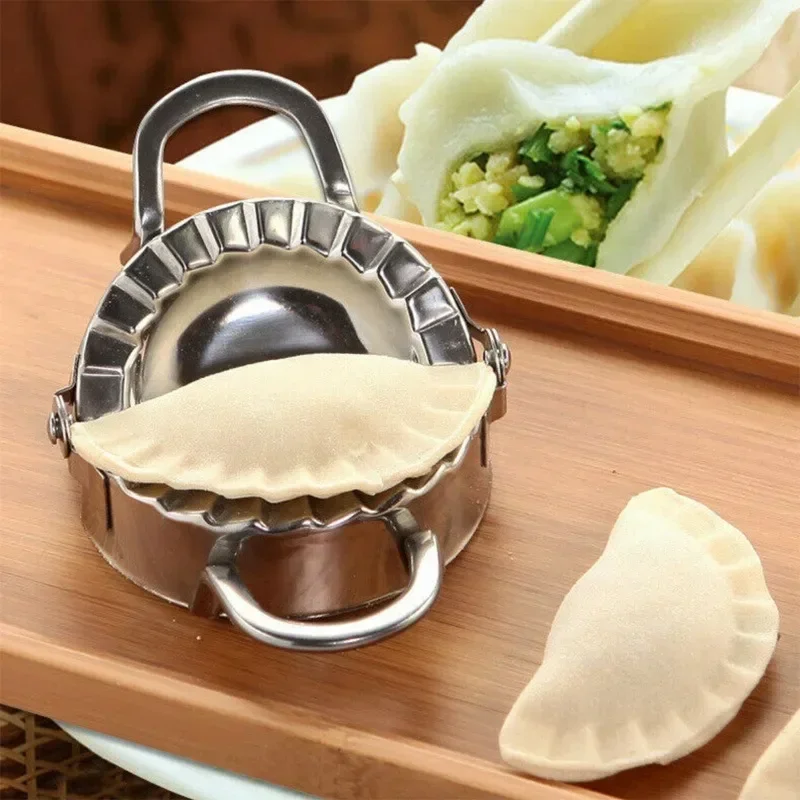 餃子の皮用生地スタンプカッター、ペストリーパイメーカー、ステ - Dumpling Press Set のレビューと価格