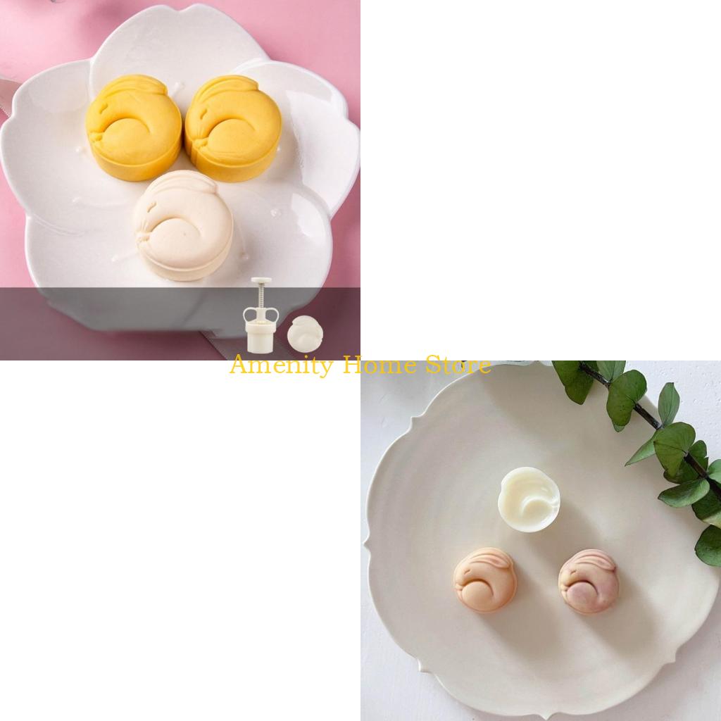 F26C 月餅型中秋節バニーパターンスタンプハンドプレス金型 - Bunny Cake Mold のレビューと価格