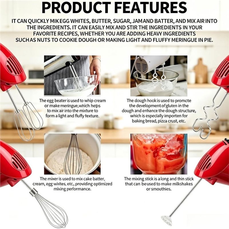 KEOL-ハンドミキサーアタッチメント キッチンエイドミキサ - Kitchenaid Mixer Hand Mixer のレビューと価格