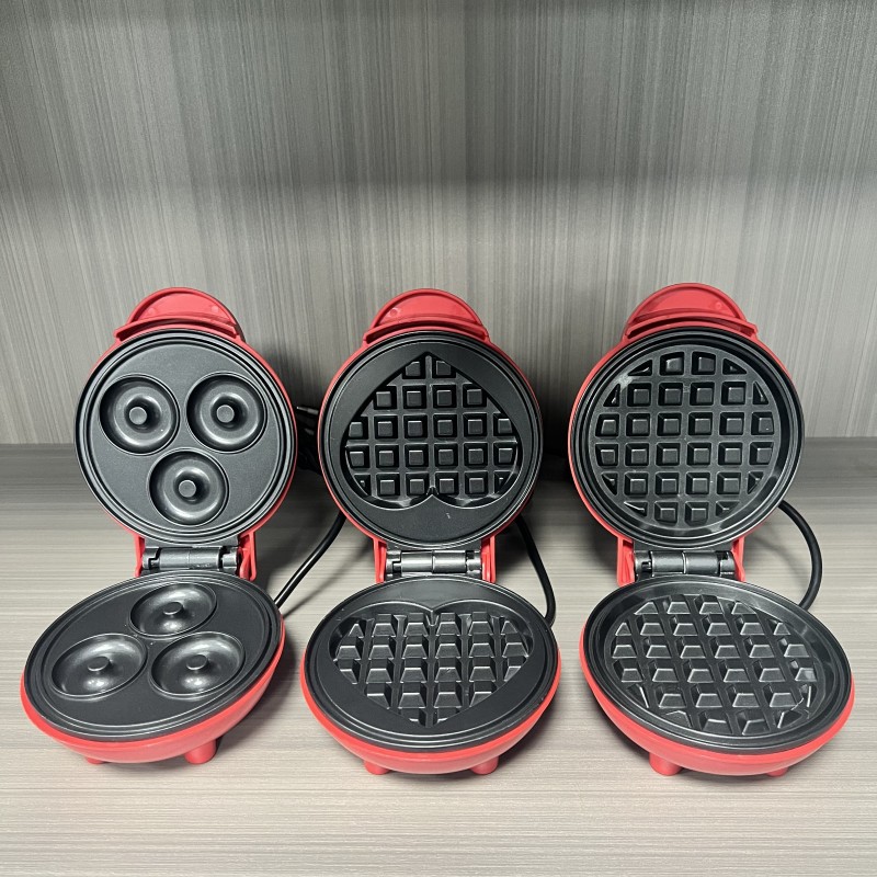 多機能ミニハート型ワッフルメーカー両面加熱朝食トースター、ポ - Mini Pancake Griddle のレビューと価格