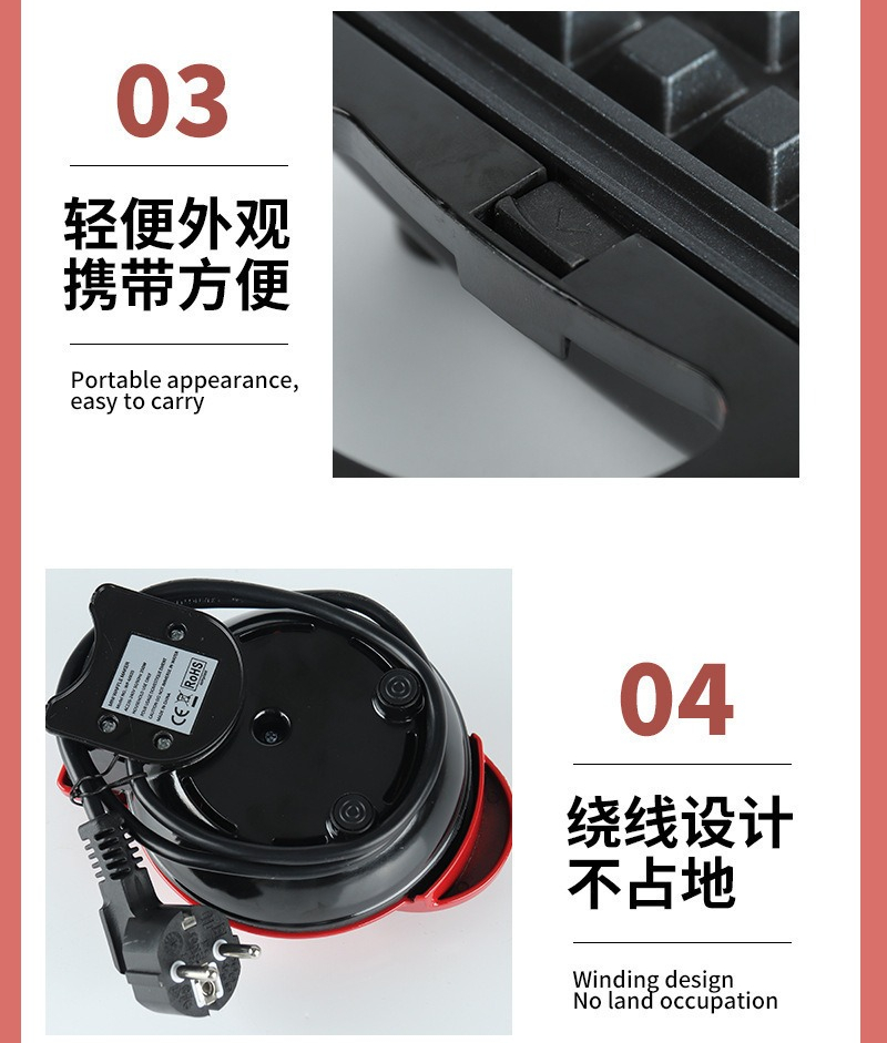 多機能ミニハート型ワッフルメーカー両面加熱朝食トースター、ポ - Mini Pancake Griddle のレビューと価格