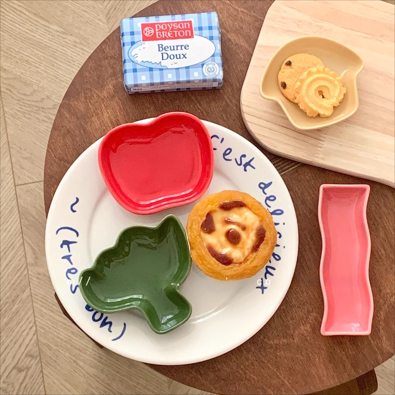 かわいい野菜セラミック点心皿クリエイティブ漫画の形の調味料皿 - Dim Sum Basket のレビューと価格