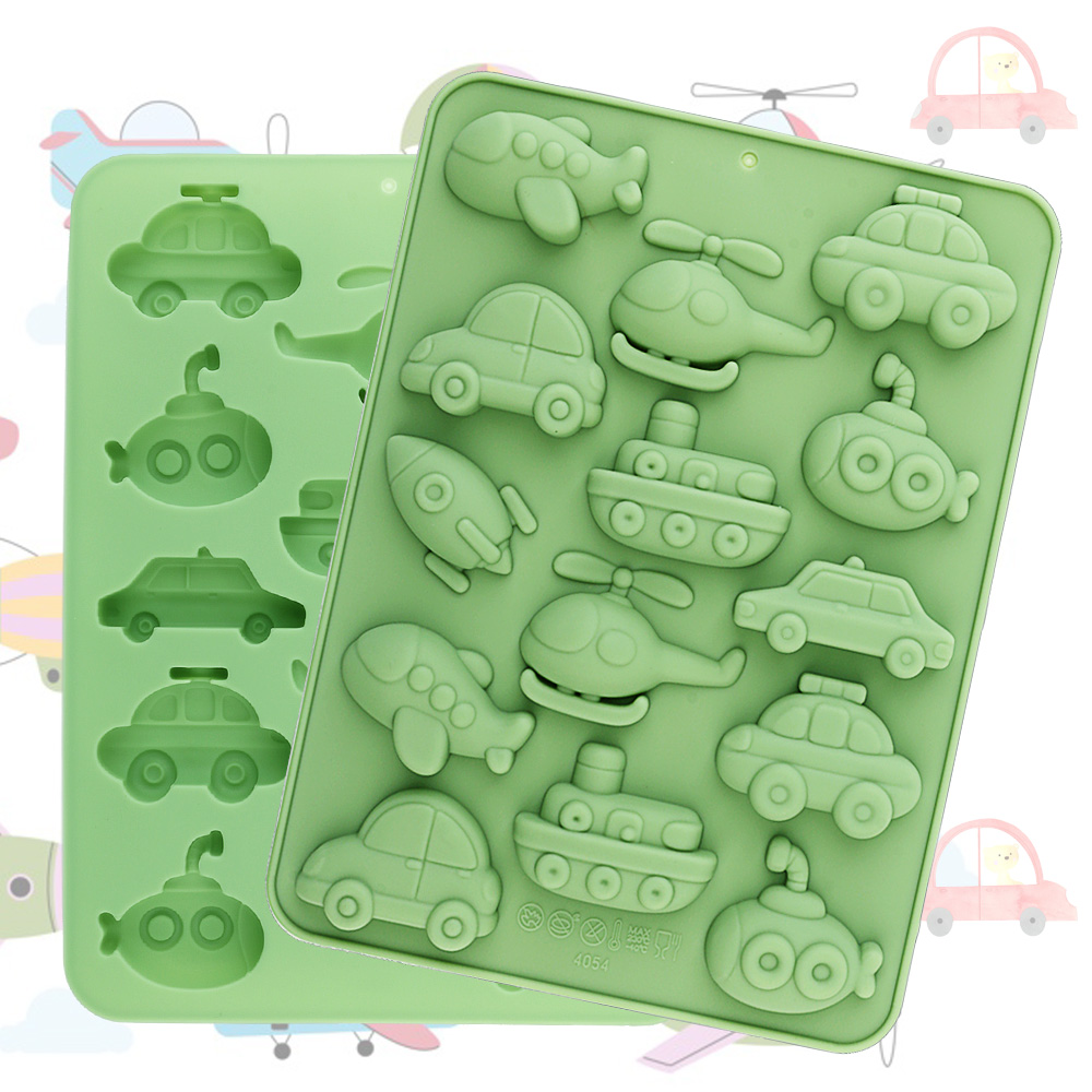 車、飛行機、その他の乗り物の形をしたシリコンキャンディ型、チ - Bunny Cake Mold のレビューと価格