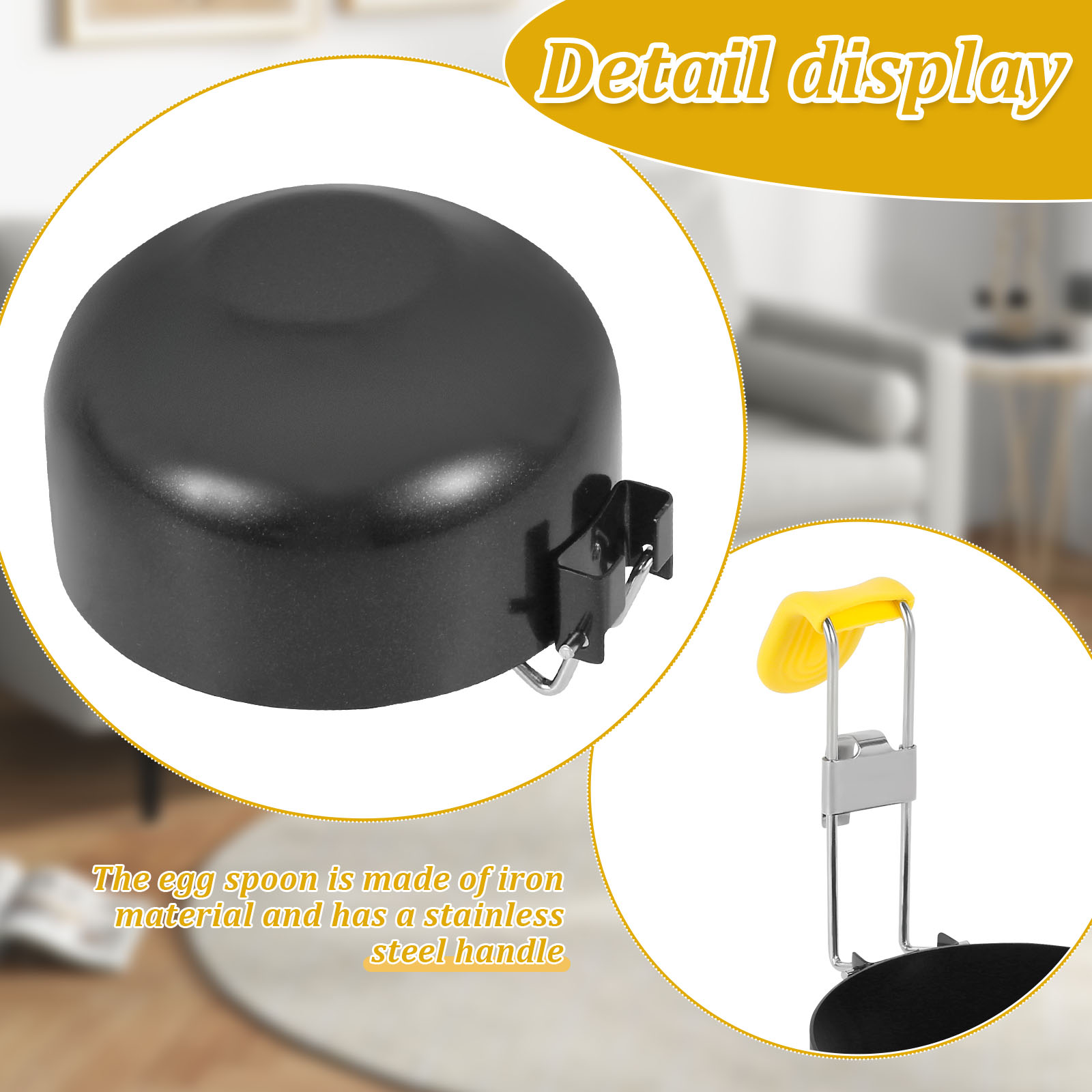 ステンレススチールエッグポーチャー4個パック、折りたたみエッ - Mini Pancake Griddle のレビューと価格